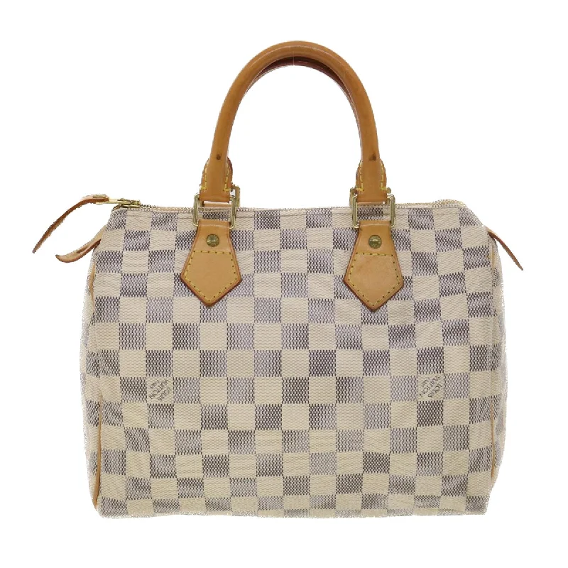 LOUIS VUITTON Damier Azur Speedy 25 Hand Bag N41534 LV Auth ki2788