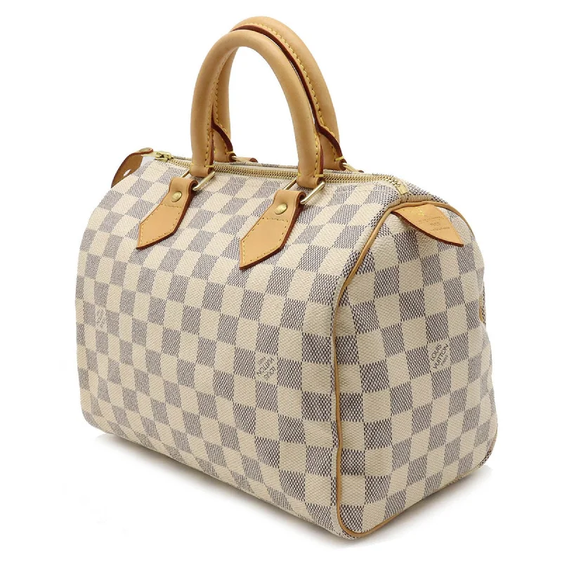 LOUIS VUITTON Damier Azur Speedy 25 Handbag Boston Bag N41371