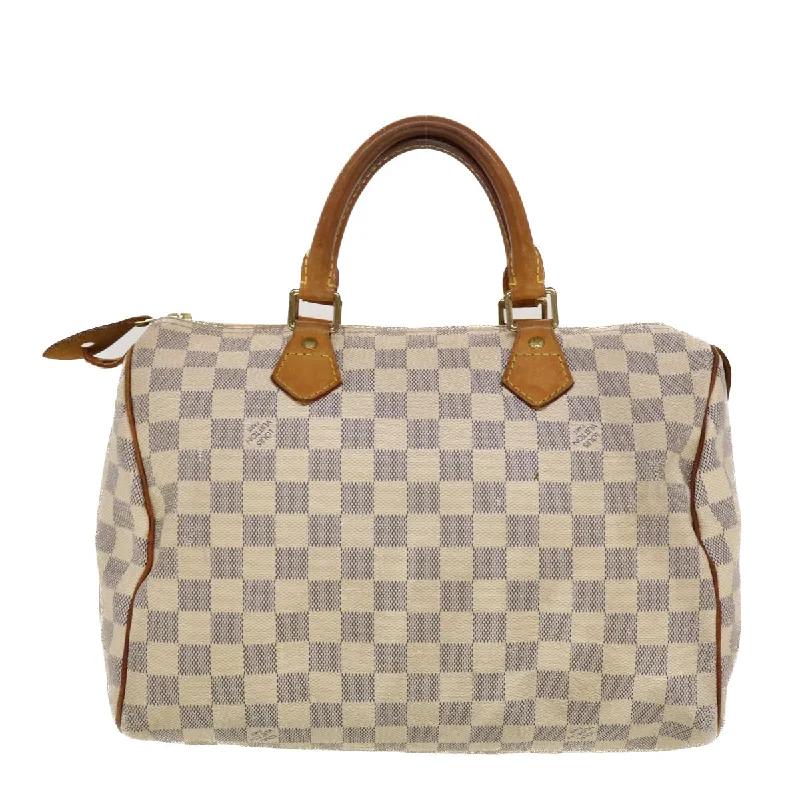 LOUIS VUITTON Damier Azur Speedy 30 Hand Bag N41533 LV Auth bs5457