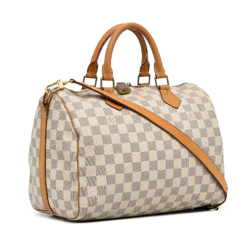 Louis Vuitton Damier Azur Speedy Bandouliere 30 (SHG-hNnwSa)