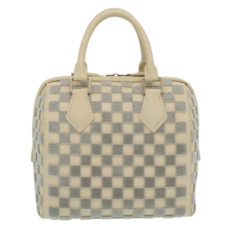 LOUIS VUITTON Damier Cubic Speedy Cube PM Hand Bag White M48909 LV Auth 29243A