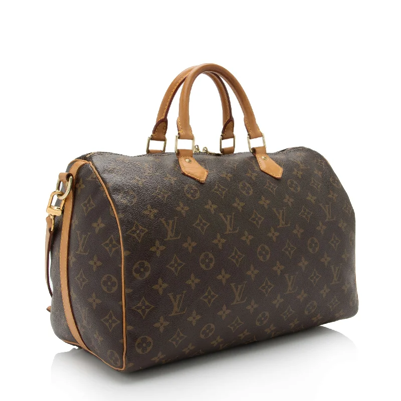 Louis Vuitton Monogram Canvas Speedy Bandouliere 35 Satchel (SHF-Y4r2B1)