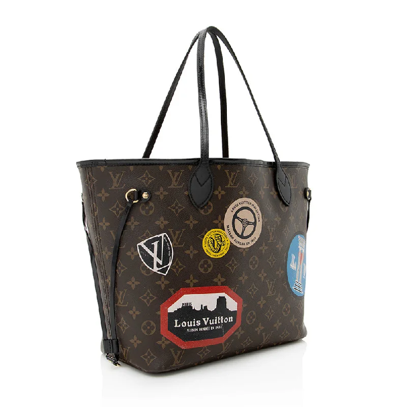 Louis Vuitton Monogram Canvas World Tour Neverfull MM Tote (SHF-21977)