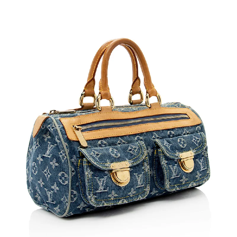 Louis Vuitton Monogram Denim Neo Speedy Satchel - FINAL SALE (SHF-20203)