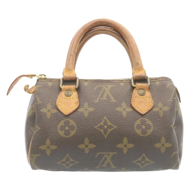 LOUIS VUITTON Monogram Mini Speedy Hand Bag M41534 LV Auth ds353