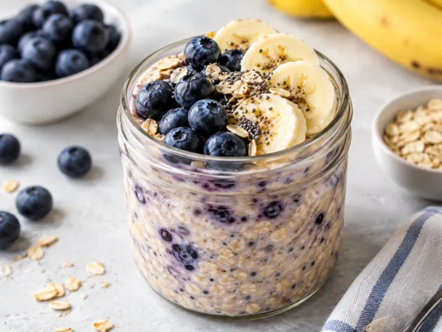 Blueberry Banana Overnight Oats