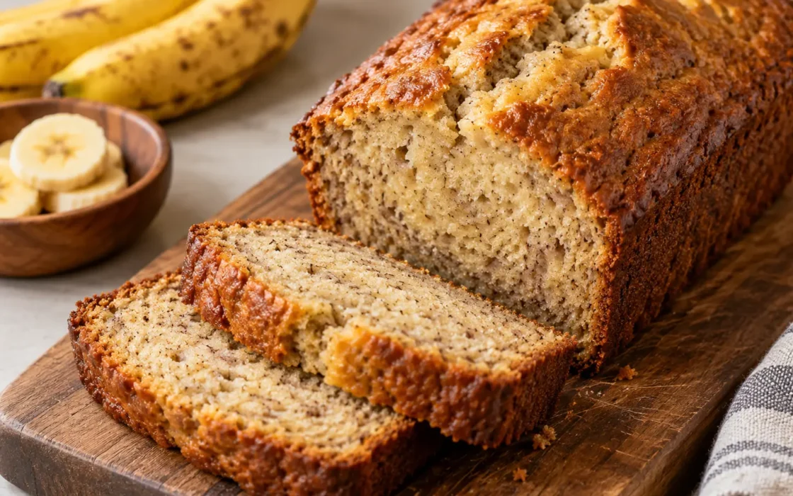 Moist Homemade Banana Bread