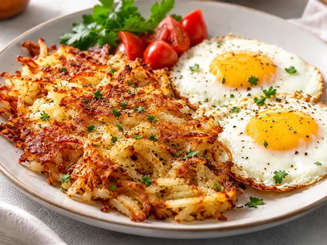 Crispy Diner-Style Hash Browns & Eggs