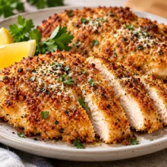 Crispy Parmesan-Crusted Chicken Cutlets