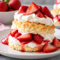 Strawberry Shortcake with Whipped Cream