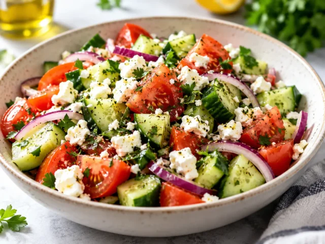 Cucumber, Tomato & Feta Salad
