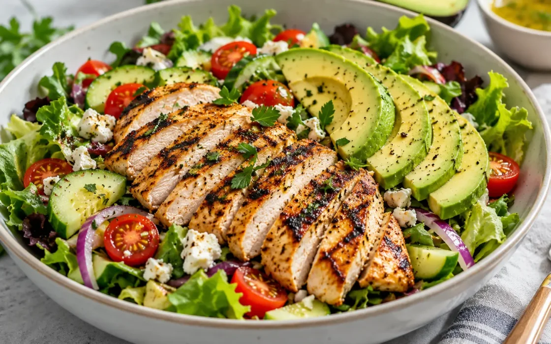 Grilled Chicken & Avocado Salad
