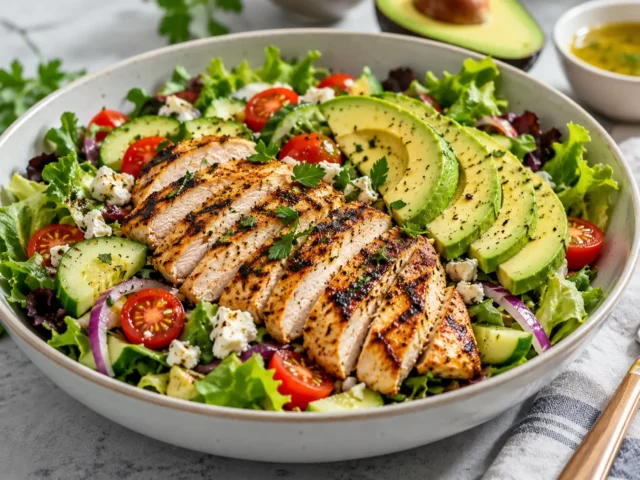 Grilled Chicken & Avocado Salad