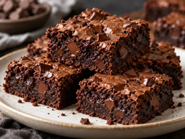 Fudgy Double Chocolate Brownies